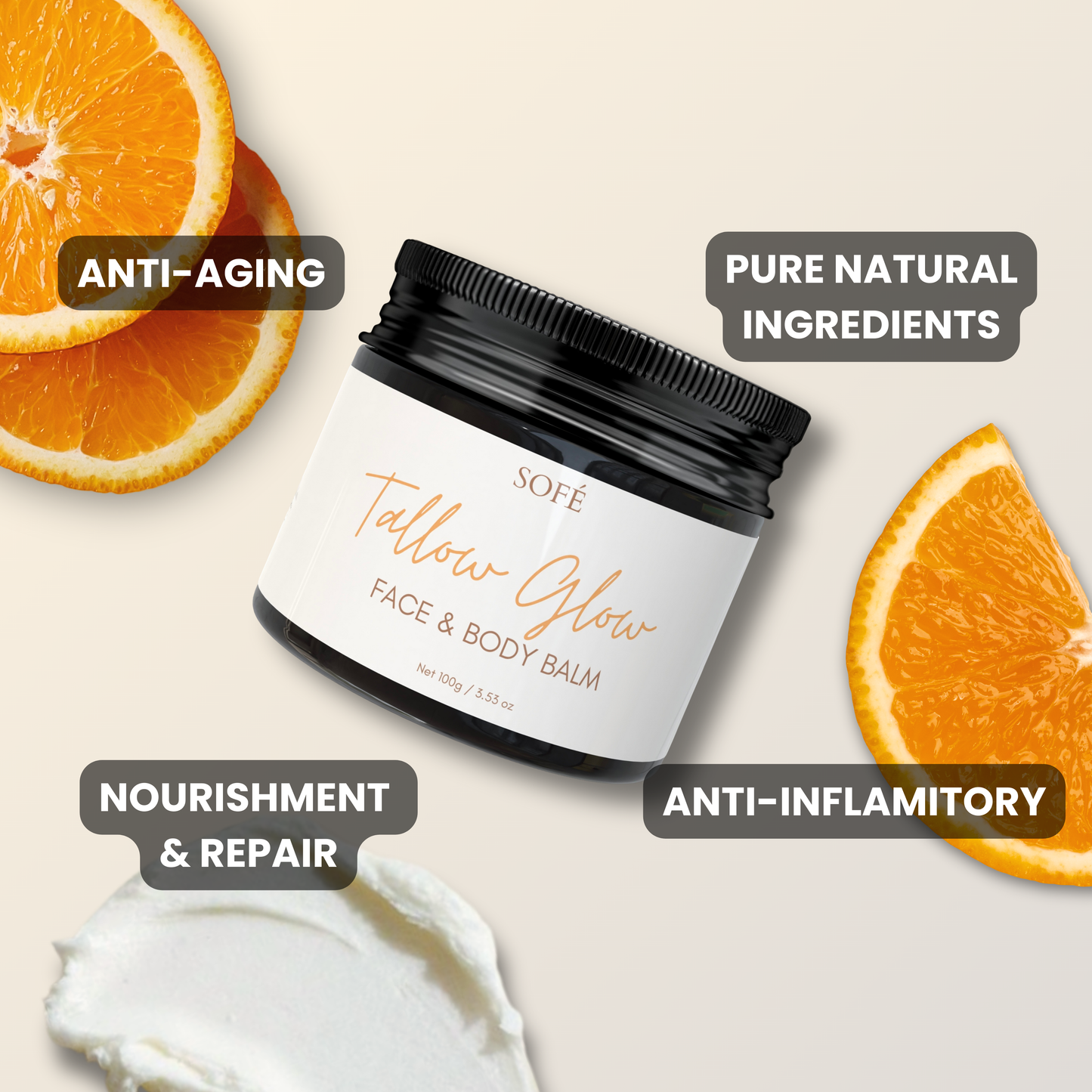 Citrus Tallow Glow Balm